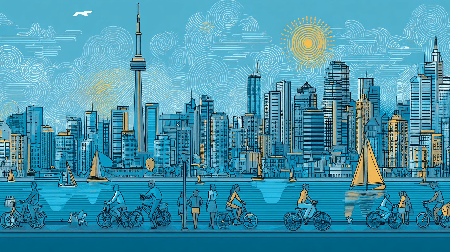 Diverse group of people at a health benefits information session in Toronto