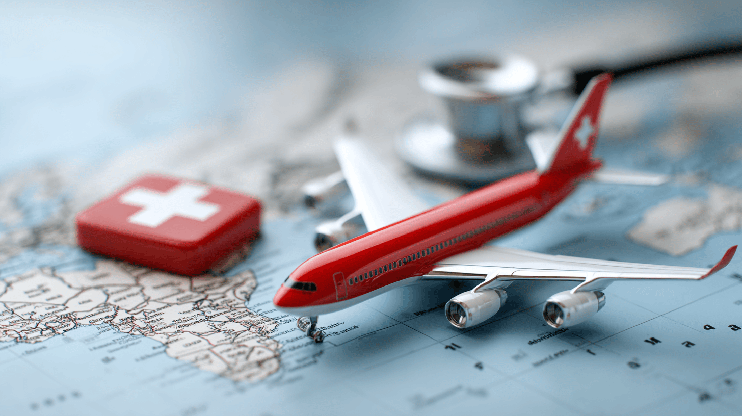 Canadian traveller checking travel insurance expiry date on smartphone