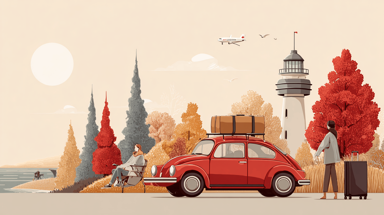 Senior Canadian couple reviewing travel insurance medical questionnaire documents