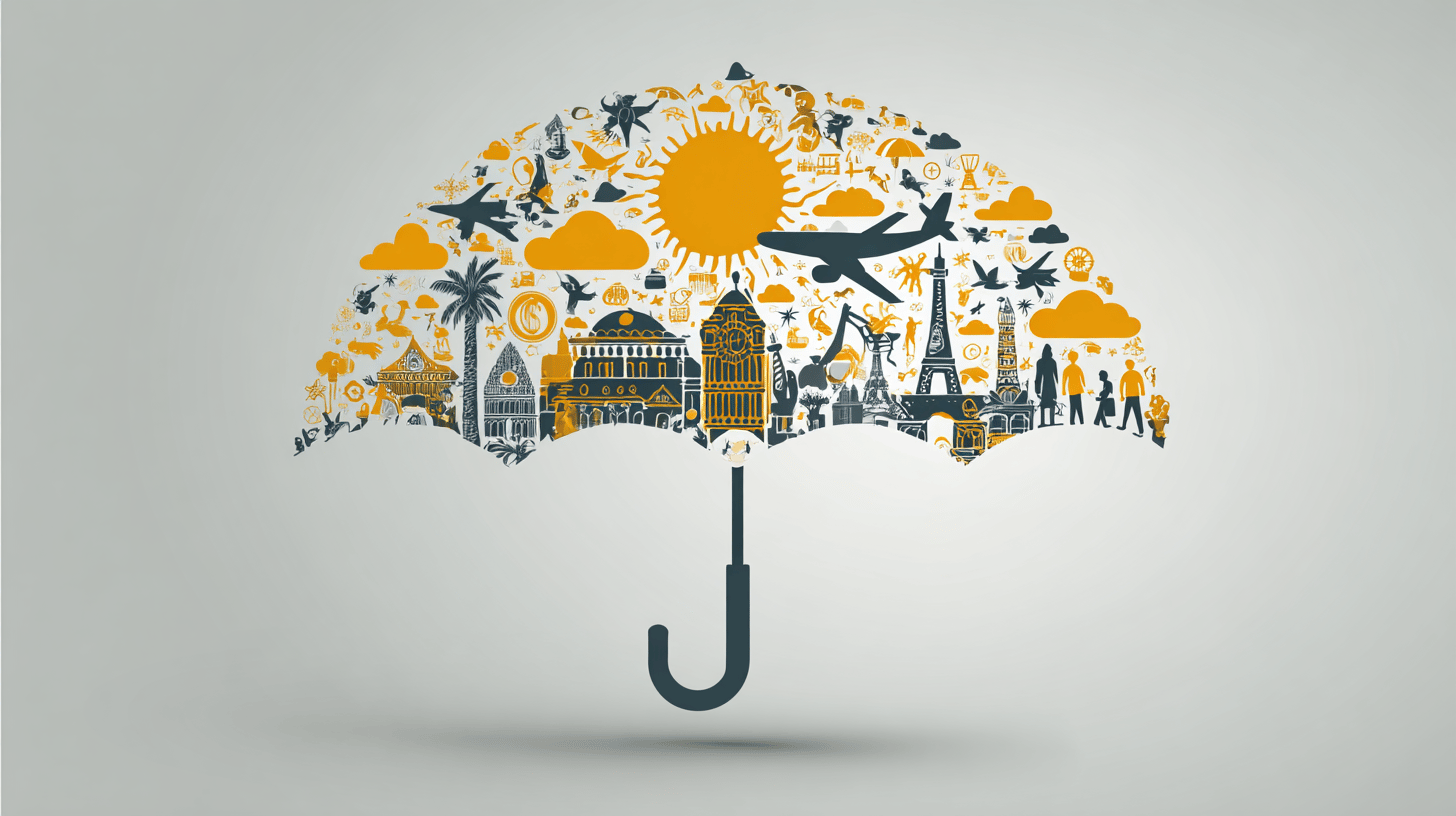 Senior Canadian travelers discussing travel insurance options with an insurance advisor