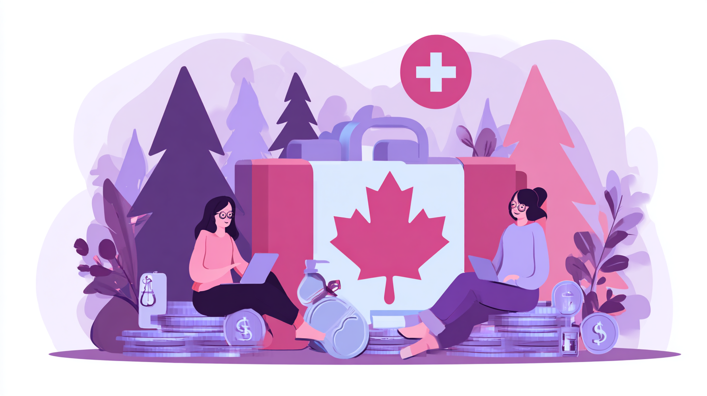 Healthcare Spending Account illustration showing tax benefits for Canadian employers and employees