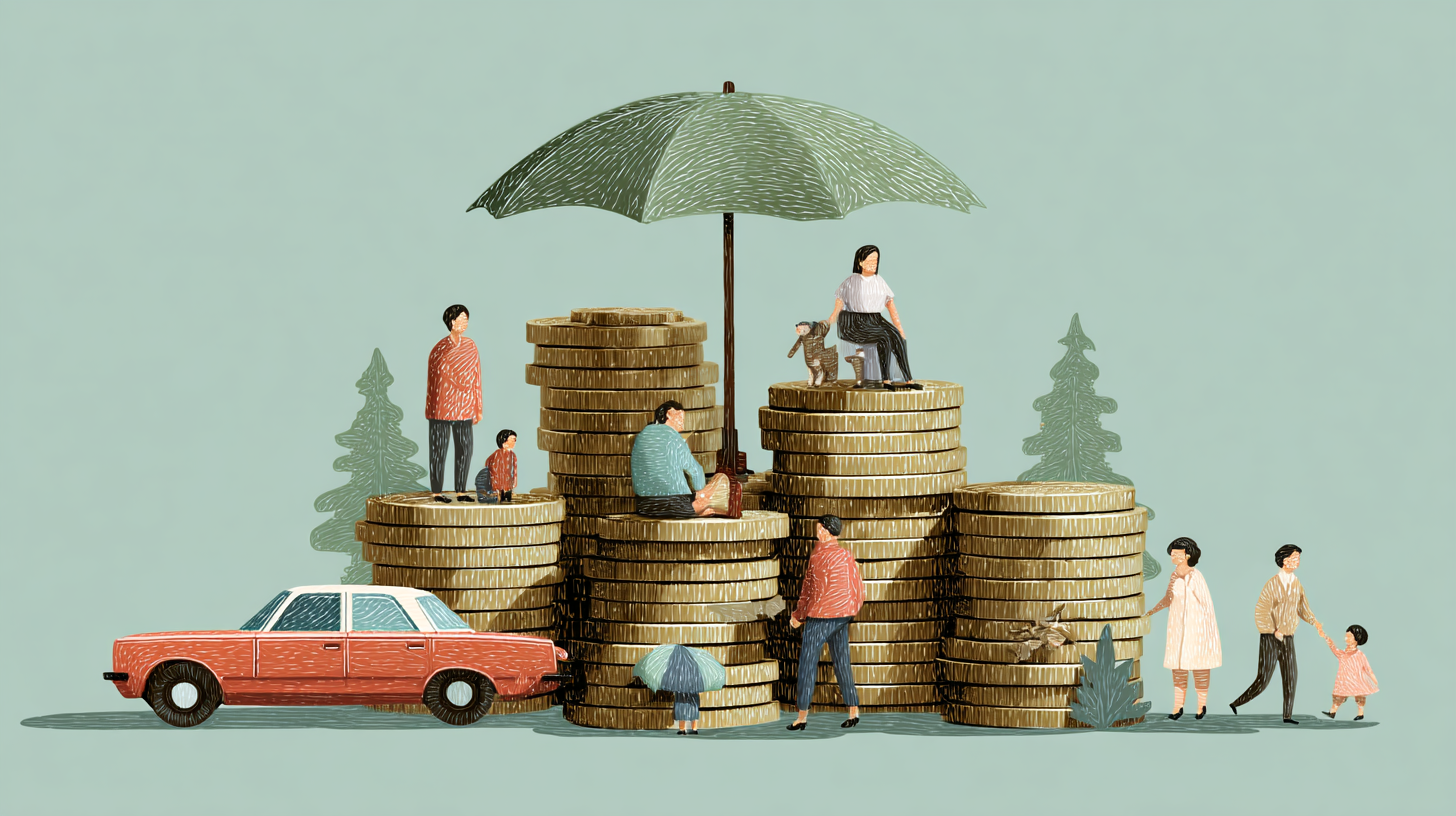 Canadian business owner analyzing financial documents comparing health coverage options