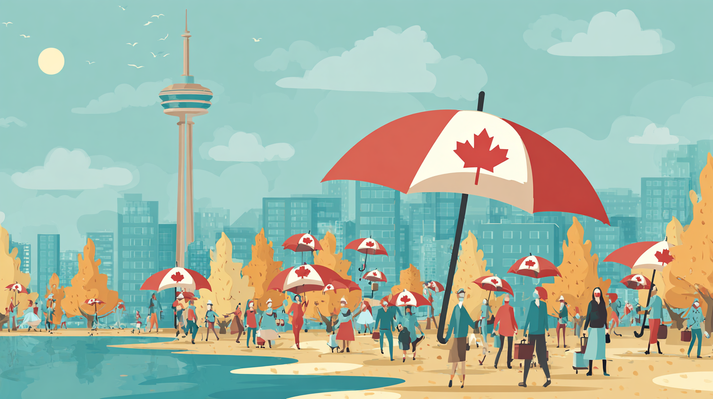 Canadian traveler checking health insurance coverage before extended international travel