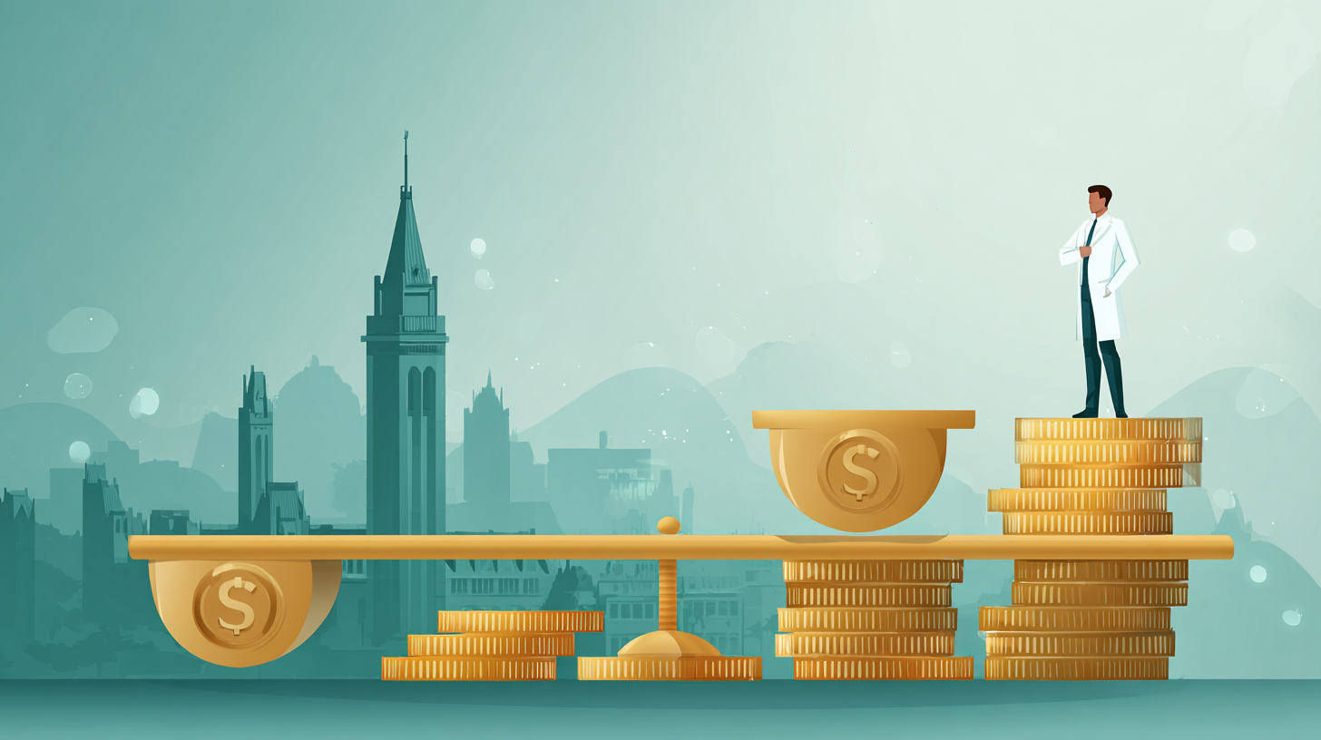 Small business owner reviewing transparent budgeted ASO benefits plan reports with advisor