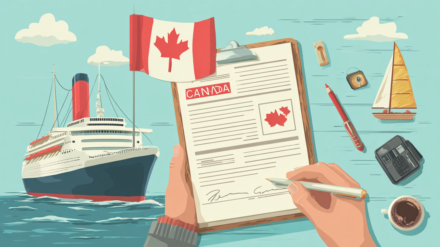 Elderly couple reviewing Super Visa travel insurance documents