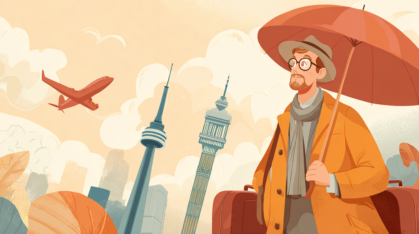 Group of business travelers at airport checking travel insurance documents