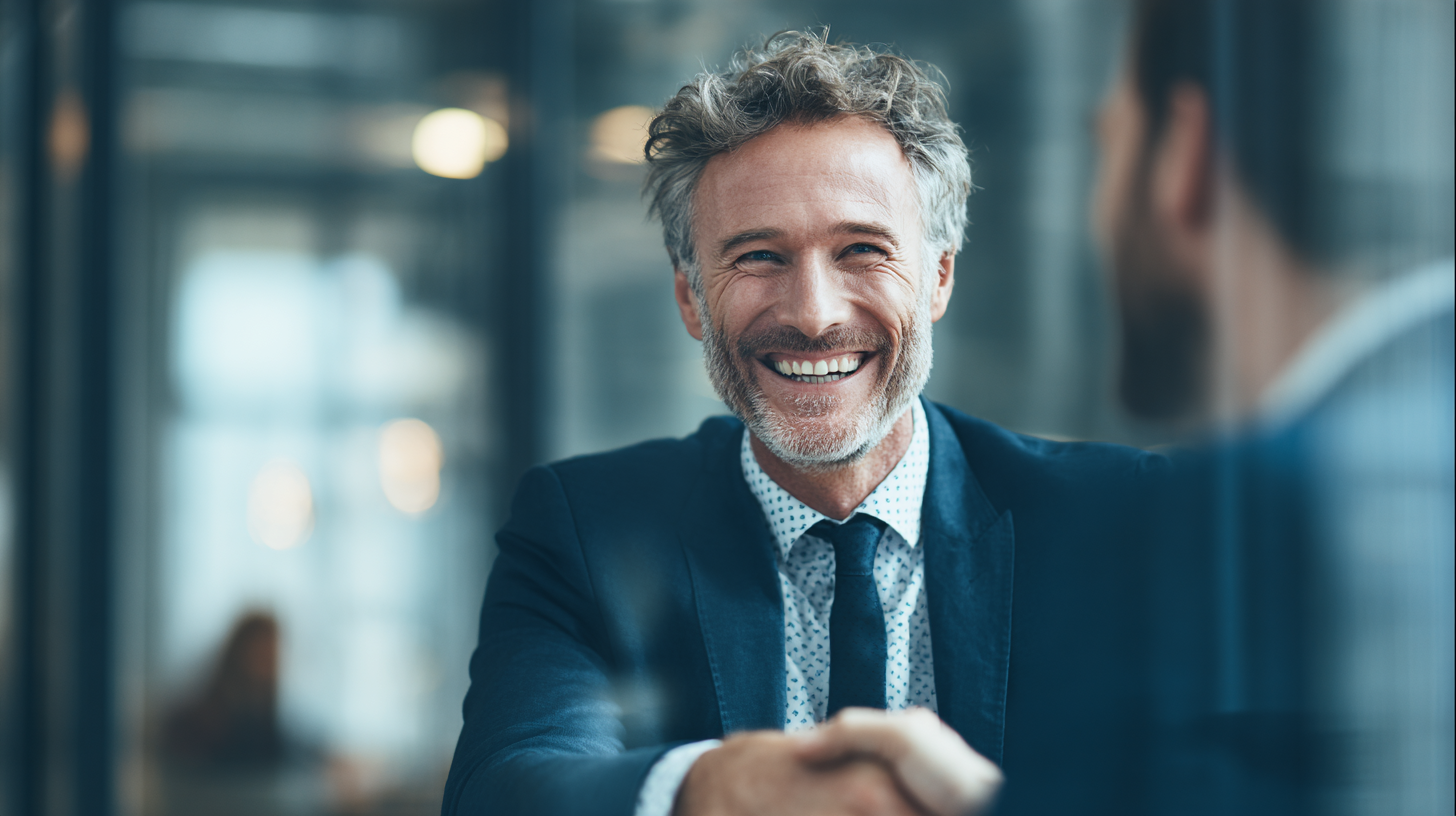 Business owners analyzing group benefits plans with financial data