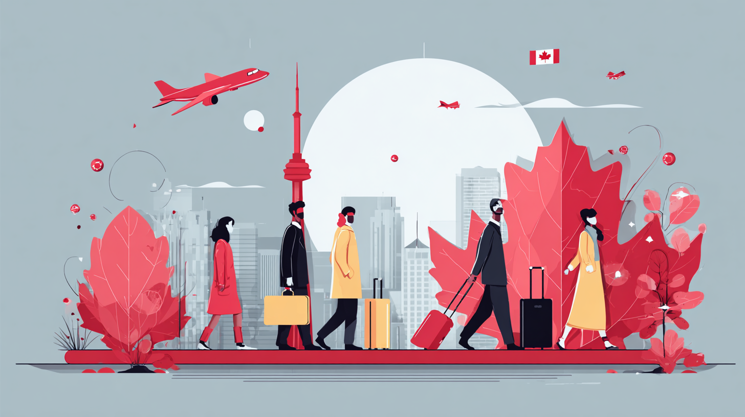 IEC visa holder presenting documents at Canadian border crossing