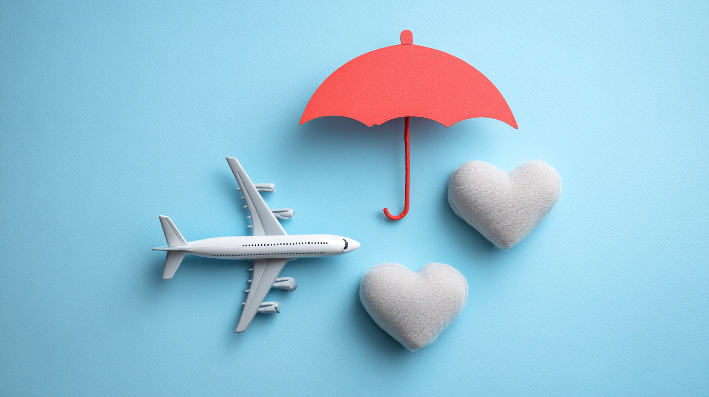 Pregnant woman consulting with travel insurance agent