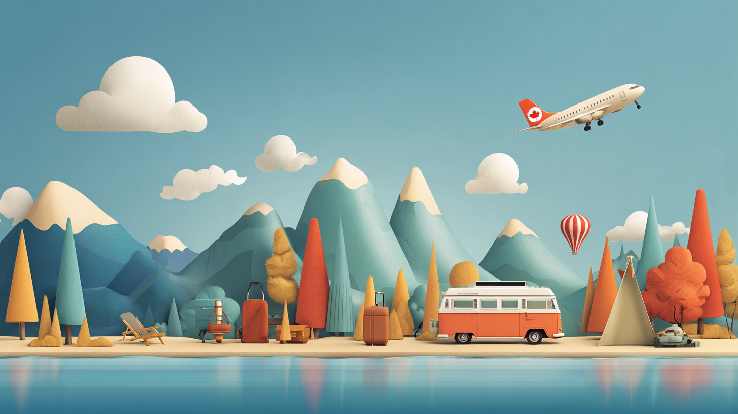 Canadian traveler checking government travel advisories on smartphone before international trip