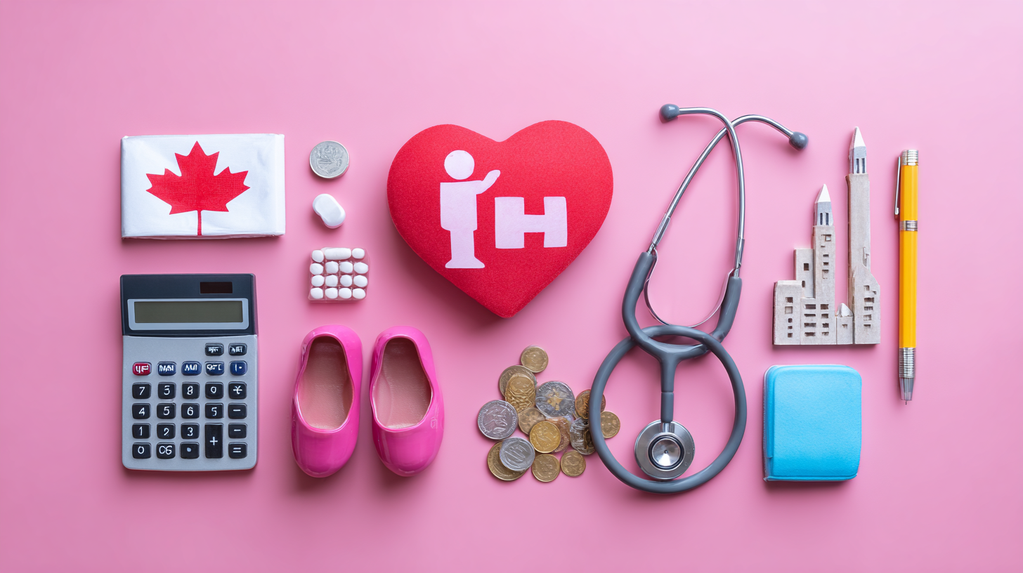 Canadian employees discussing health benefits options in an office setting