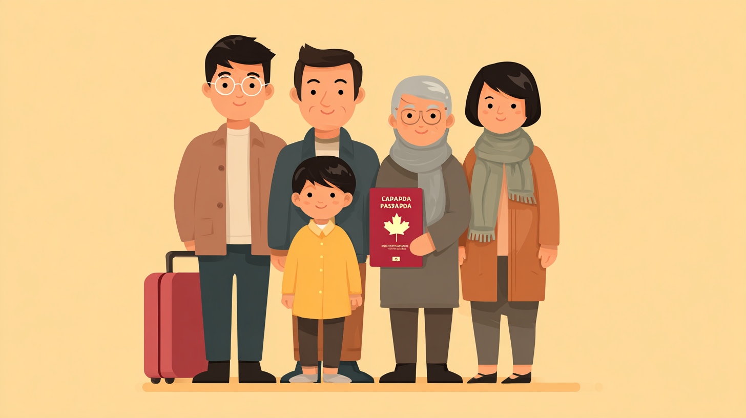 Canadian Super Visa application documents and passport