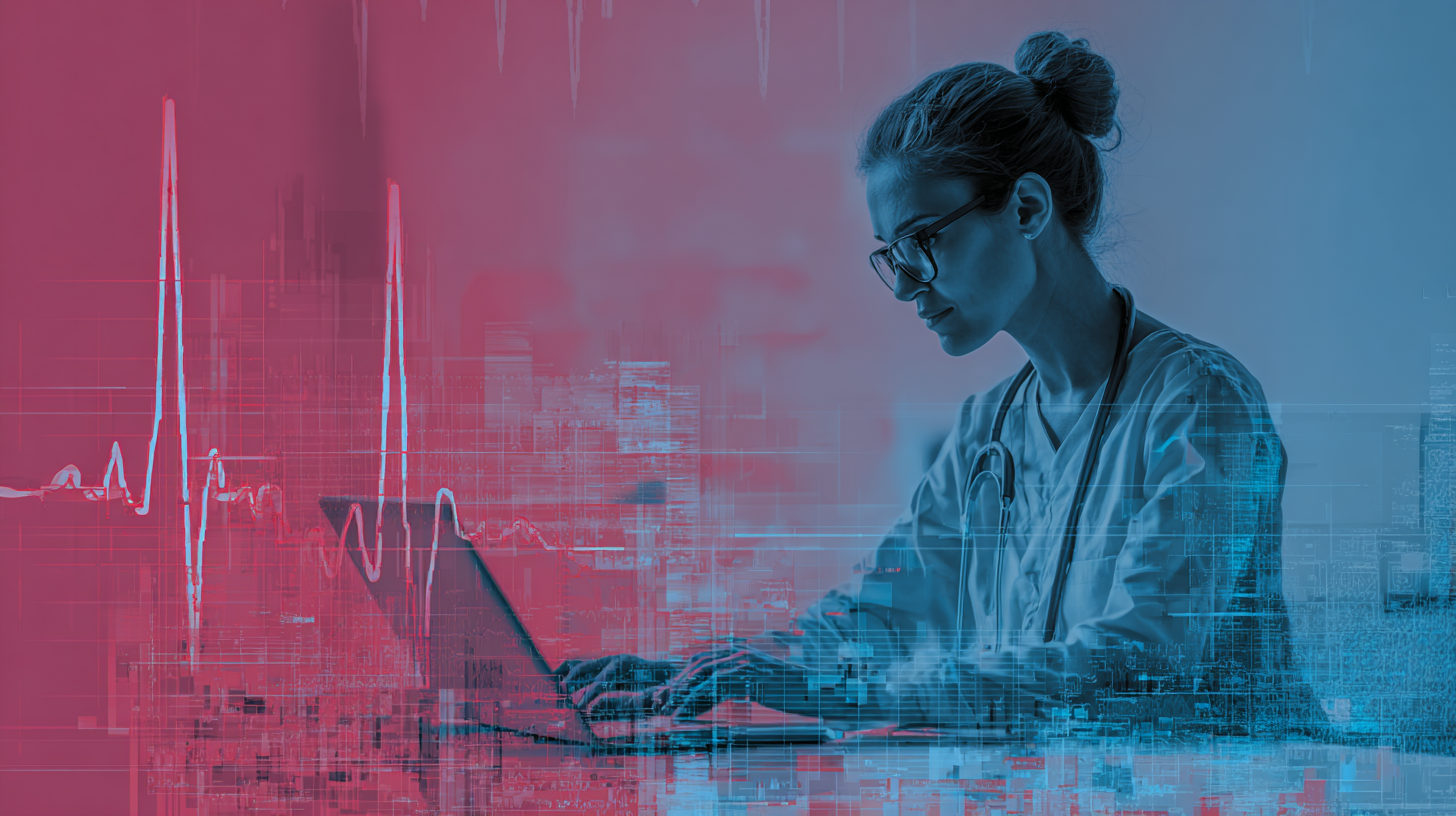 Patient consulting with a doctor through virtual healthcare on a laptop