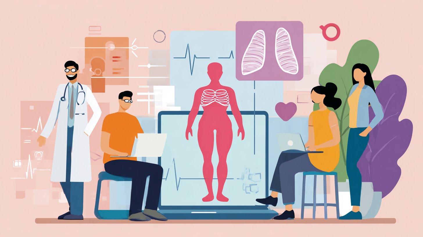 Employee accessing virtual healthcare during work break on mobile device