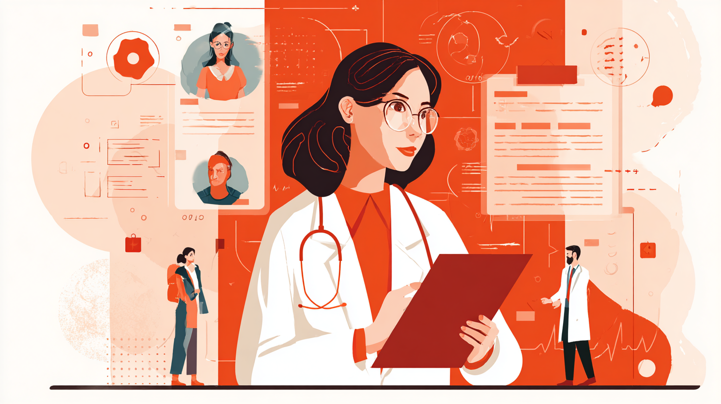 Canadian employee accessing virtual medical second opinion services on laptop