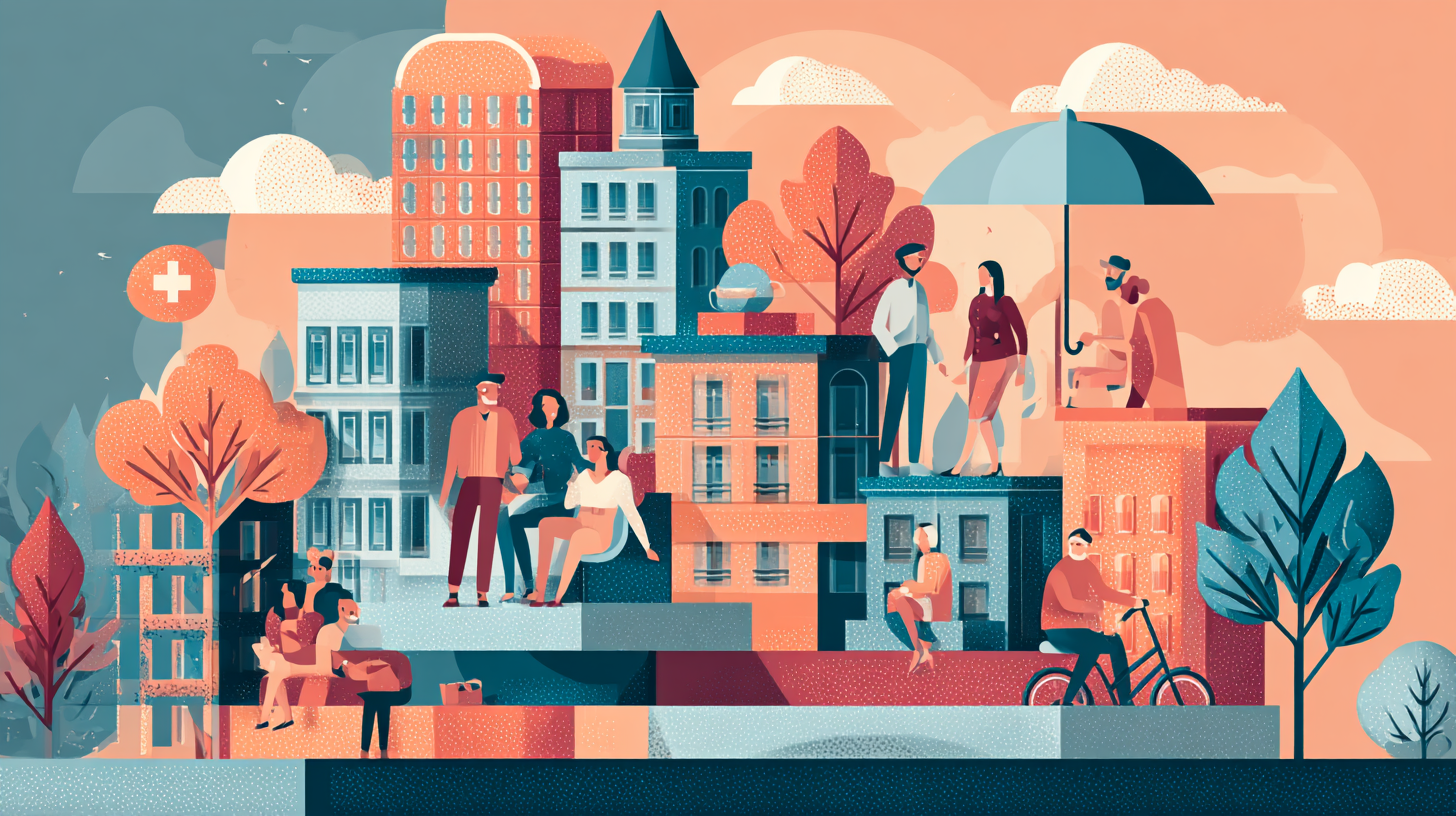 Diverse group of Canadian employees benefiting from comprehensive health benefits plan