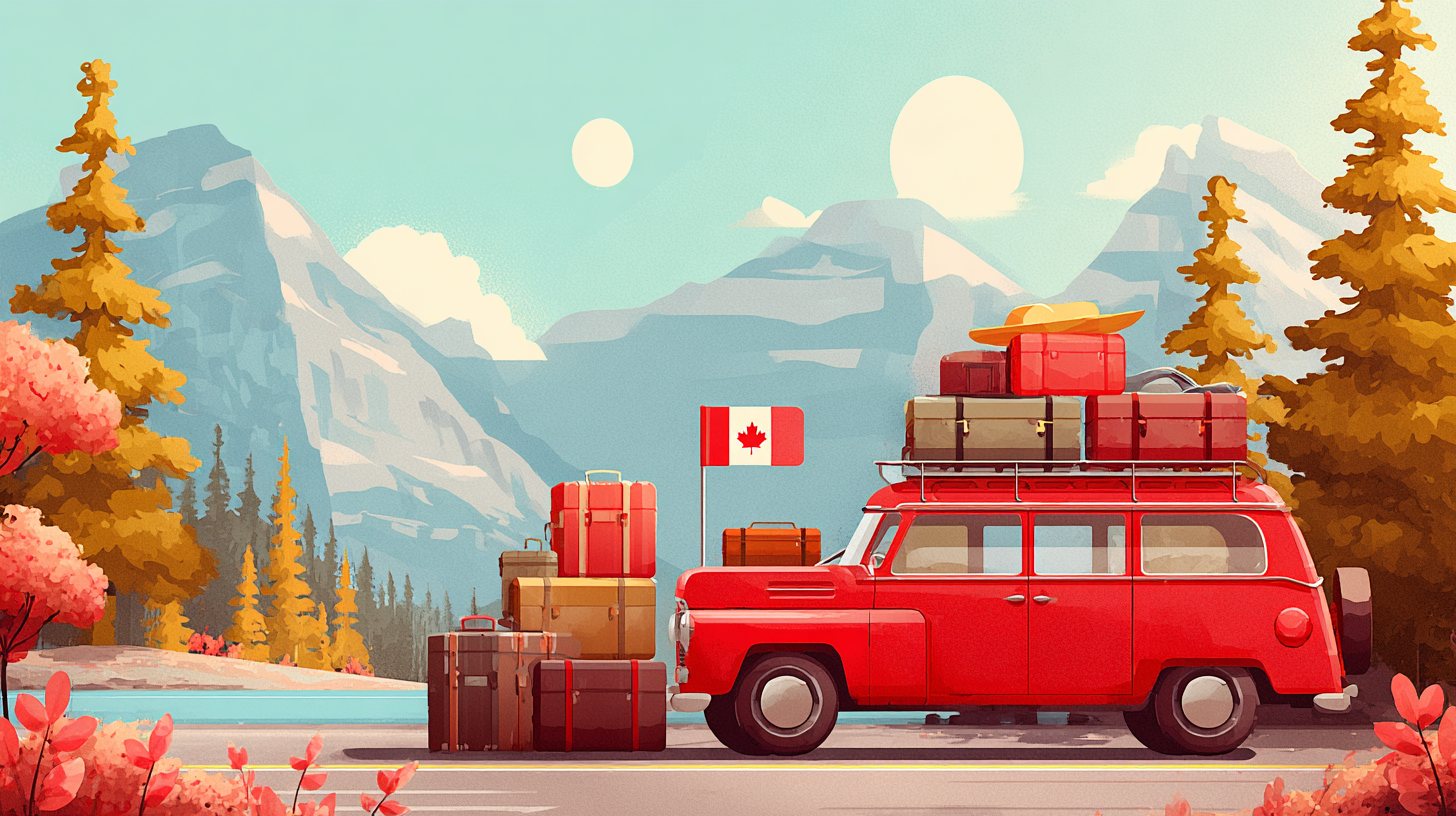 Canadian family on vacation with multi-trip travel insurance coverage