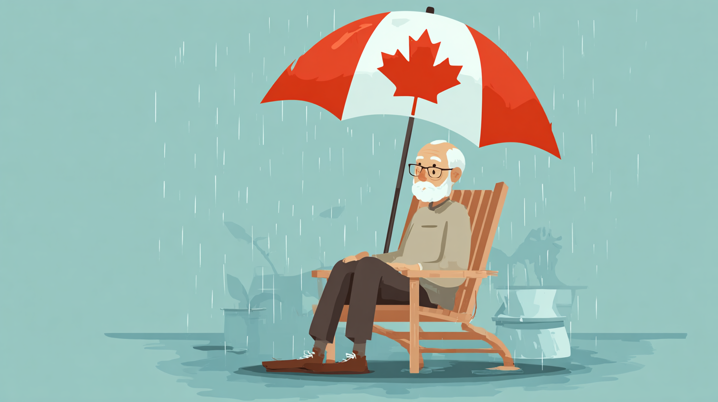 Senior couple reviewing guaranteed-issue life insurance documents in Canada