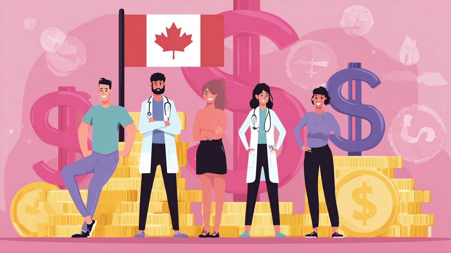 Diverse Canadian employees utilizing health spending account benefits for personalized healthcare needs