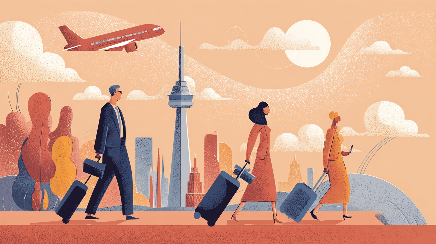 Business traveler working remotely with travel insurance protection