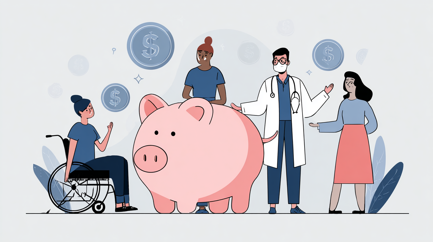 Cost comparison graph showing predictable HSA expenses versus rising traditional benefit premiums