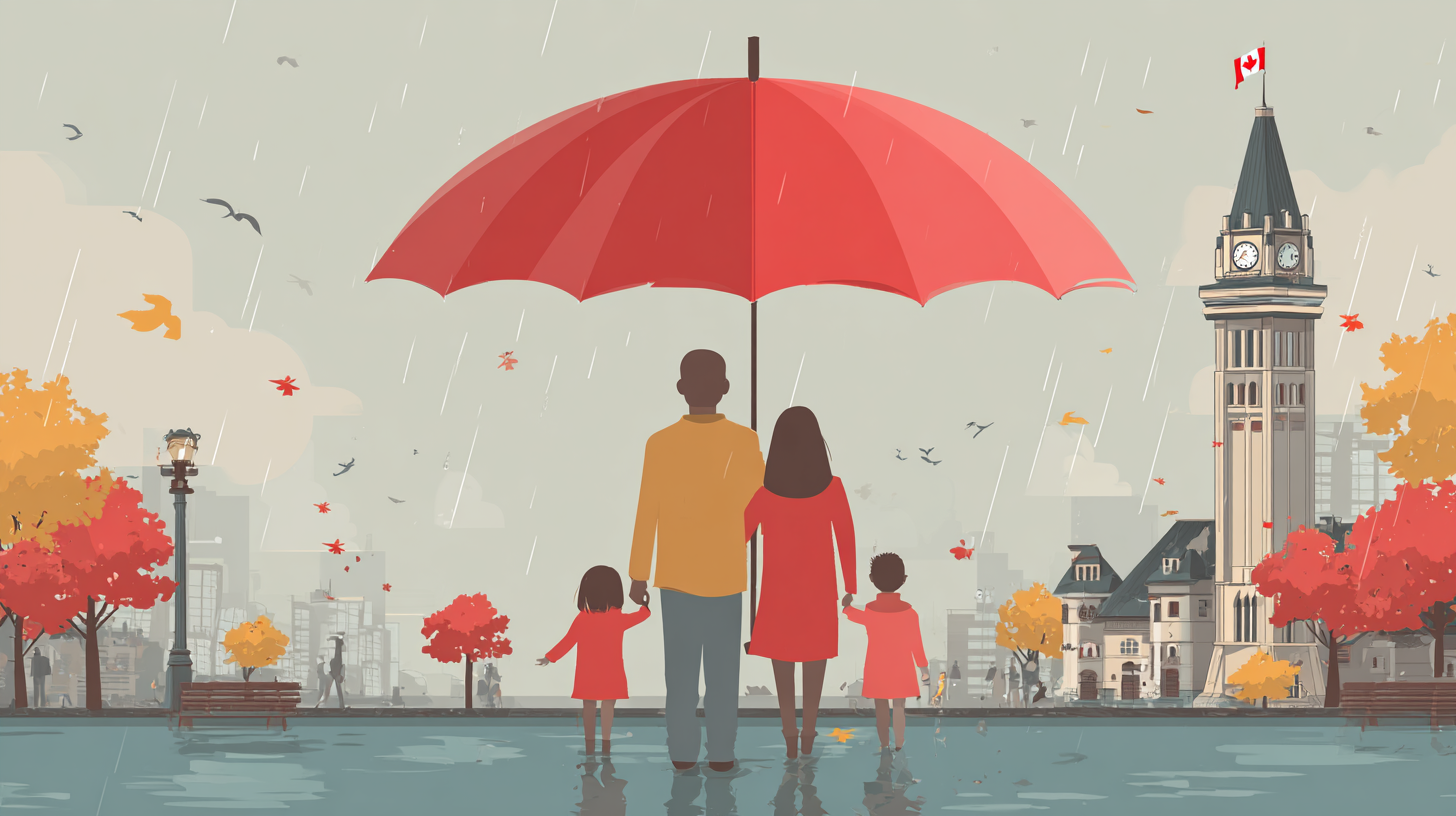 Family protected by term life insurance with extended coverage options