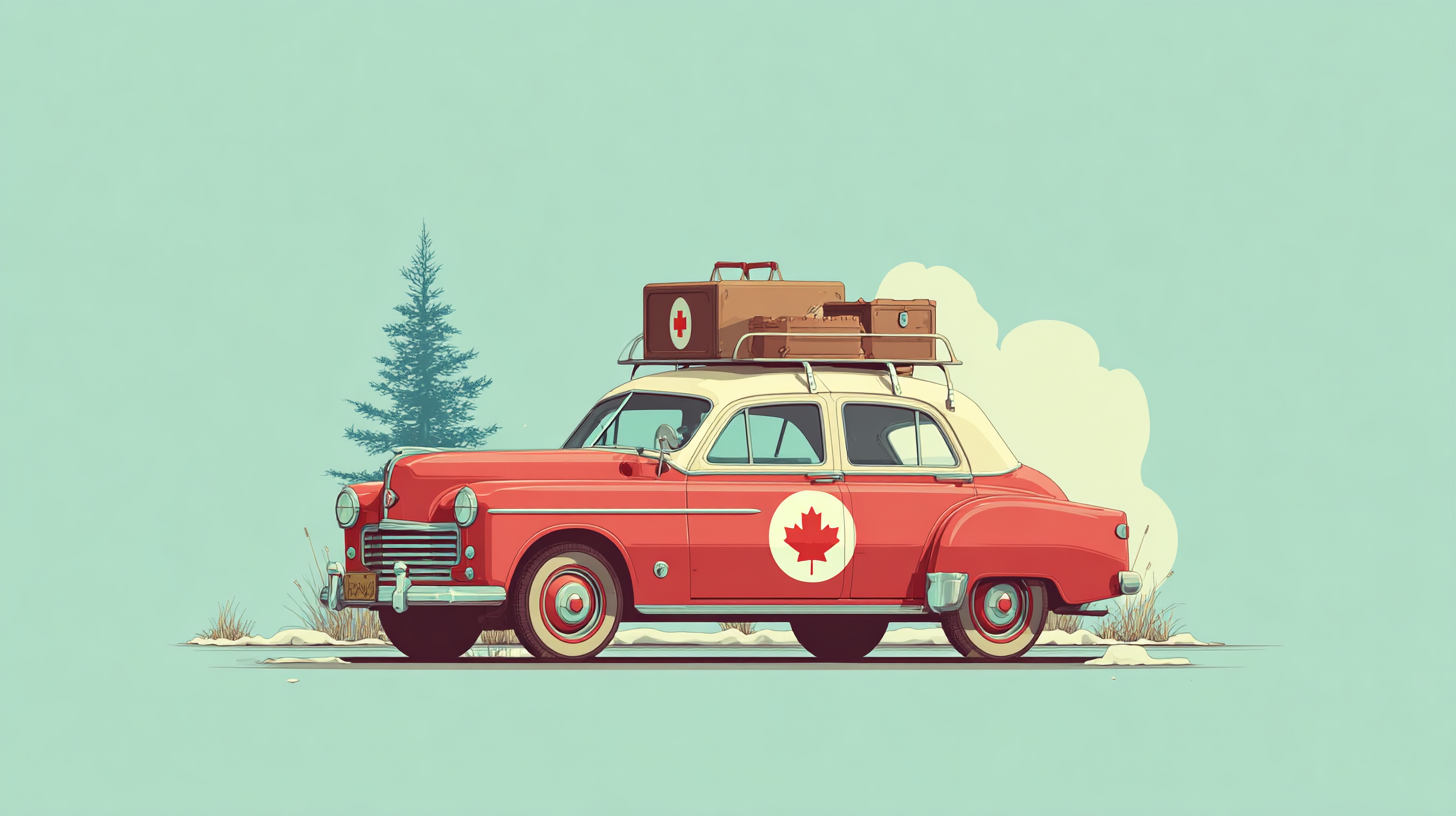 Canadian Super Visa health insurance coverage comparison with medical symbols