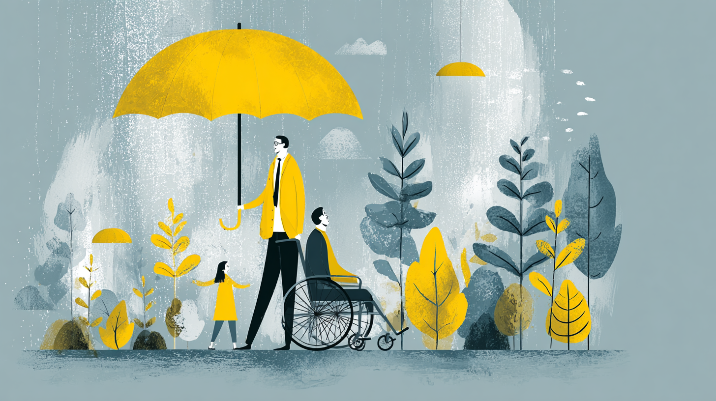 Person unable to work due to disability - Desjardins disability insurance protects income