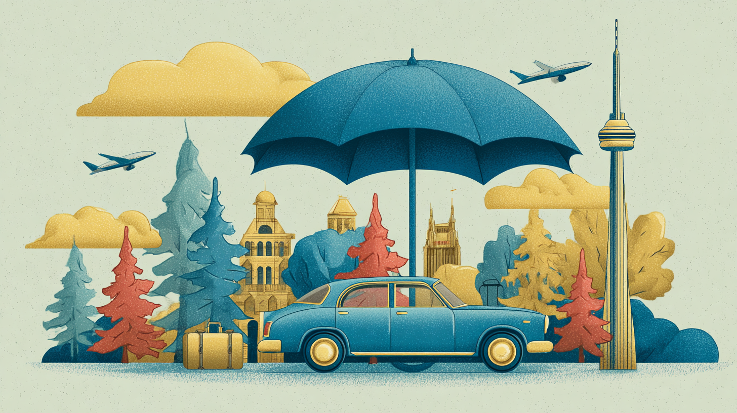 Canadian traveler with comprehensive travel insurance protection