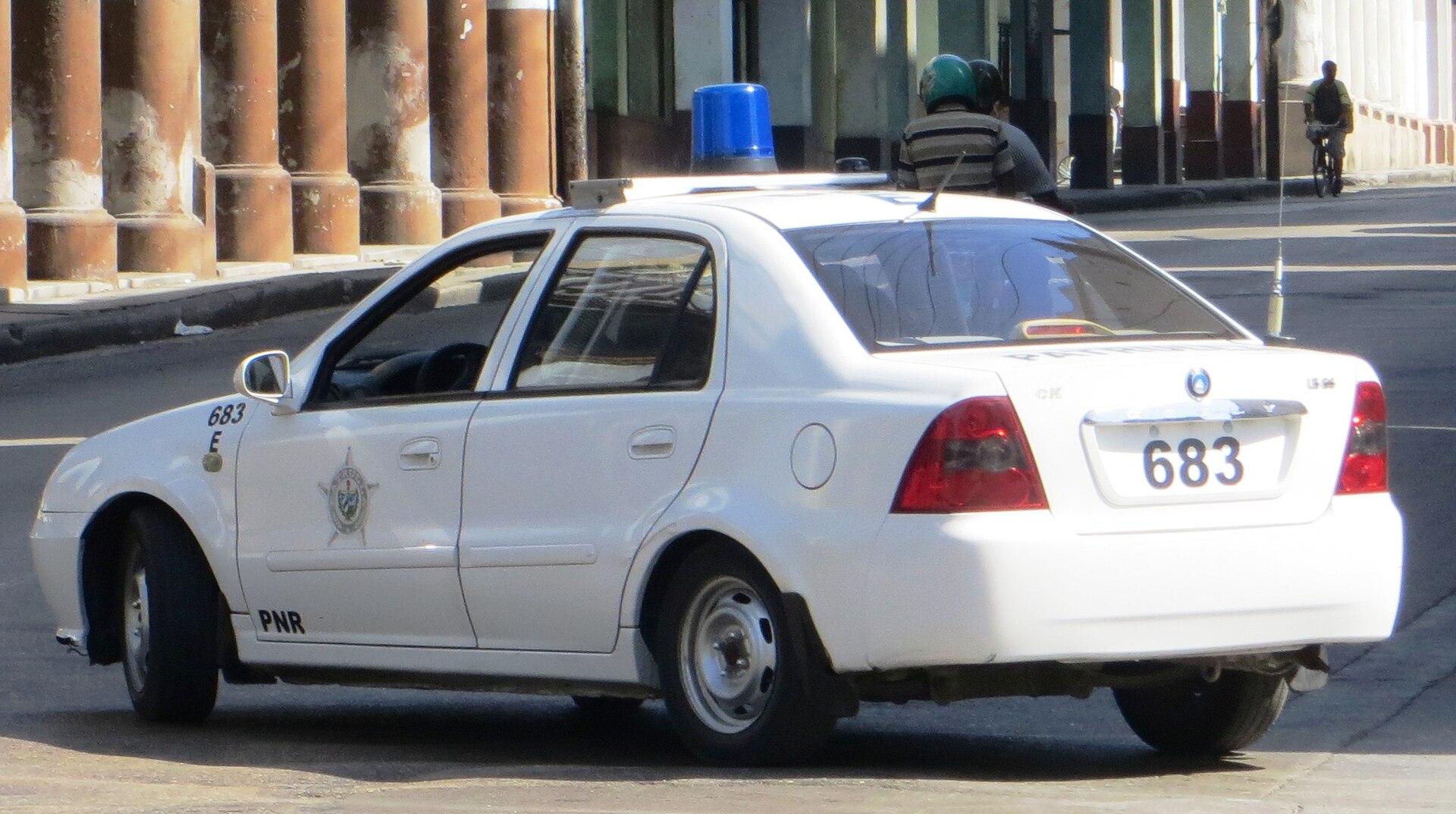 politie auto in Cuba