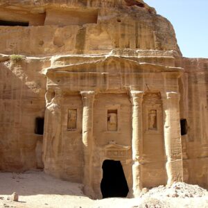 Façade of the Roman Soldier Tomb in Petra. — Jordan